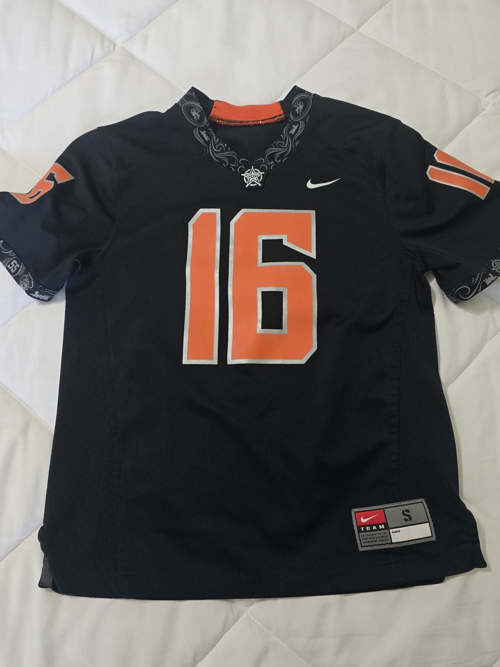 Nike Team Oklahoma State Cowboys #16 OSU Football Jersey Youth Kids Size Small
